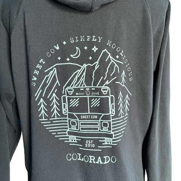 Sweet Cow Colorado Navy Blue full zip hoodie size medium - Picture 4 of 11